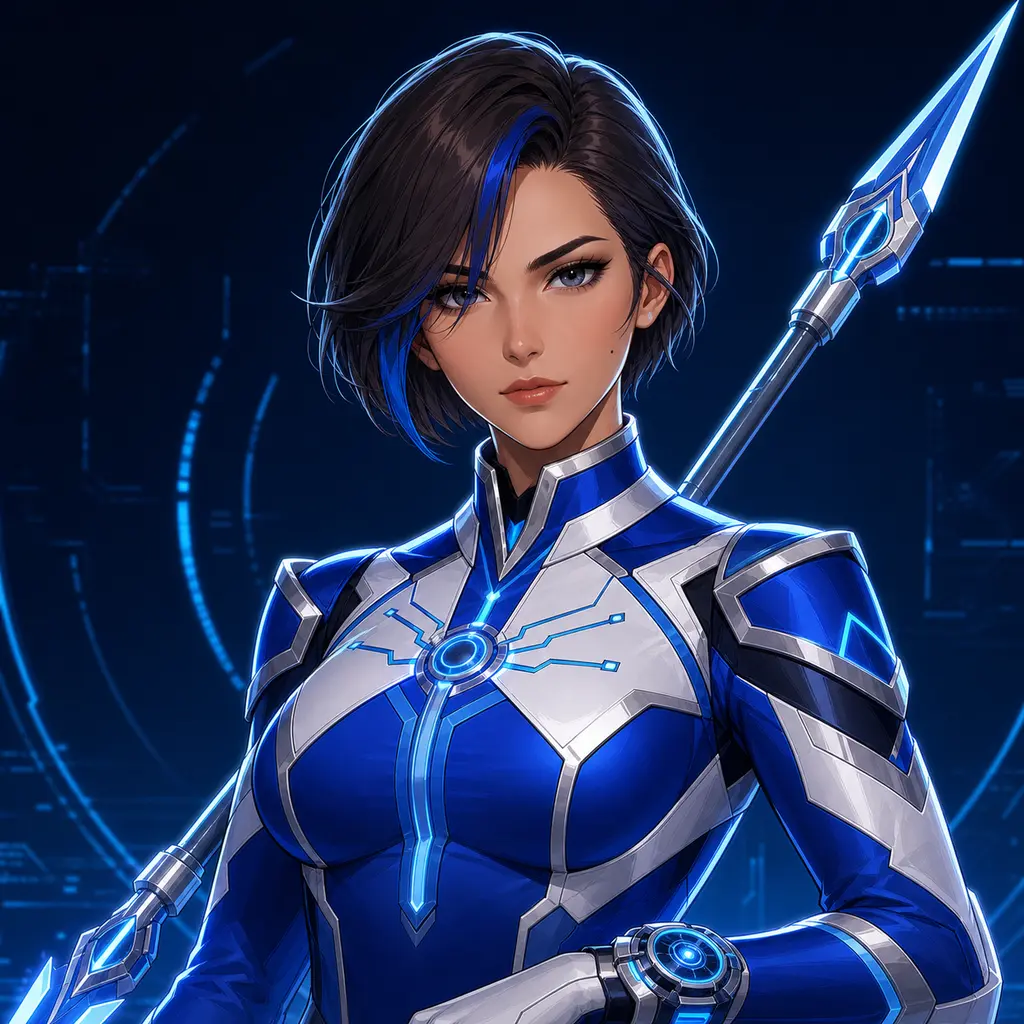 Portrait of Blue Spectrum Ranger