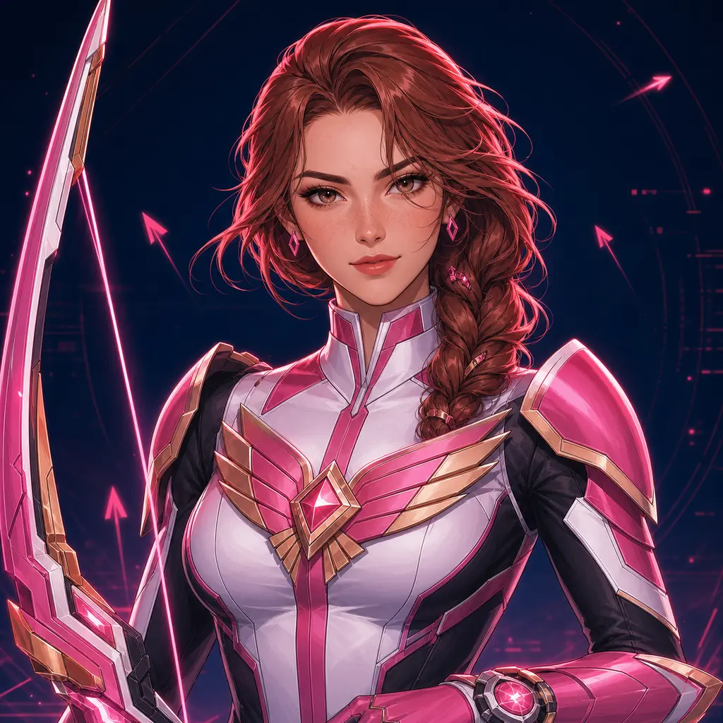 Portrait of Pink Spectrum Ranger